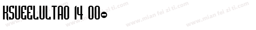 KSUEELULTA0 14 00字体转换